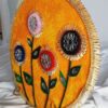 this is  Blooming Joy – Handcrafted Velvet Floral Art - Image 3