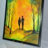 this is Sunset Stroll –  Art of Love and Togetherness hantmade painting - Image 2