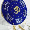 this is Divine Harmony Wall Hanging – Om & Lotus Design" full velvet - Image 2
