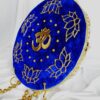this is Divine Harmony Wall Hanging – Om & Lotus Design" full velvet - Image 3