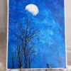 Midnight Serenity – Moonlit Tree Canvas Painting - Image 2