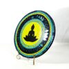 this is Mirror Mosaic and Dot Mandala Art "Buddha Serenity Mirror Mosaic Art Plate" - Image 2