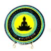 this is Mirror Mosaic and Dot Mandala Art "Buddha Serenity Mirror Mosaic Art Plate"