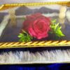 Luxury Handcrafted Floral Art withGolden Detailing Royal  Floral Ring Tray - Image 2