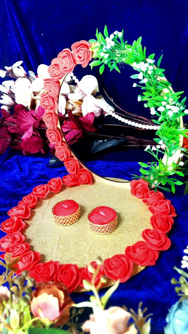 Royal Red Rose Engagement Ring Platter - Image 3