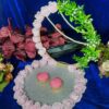 Elegant Floral Engagement Ring Platter - Image 4