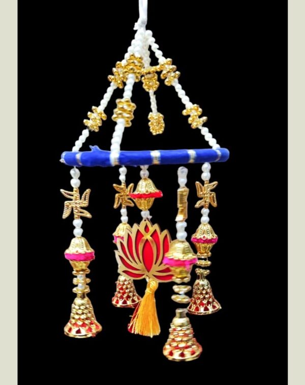 Lotus Bell Decorative Hanging – Traditional Handcrafted Ceiling Toran