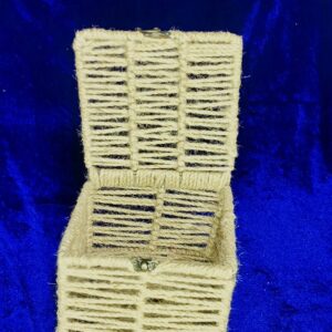 "Rustic Charm – Handmade Jute Storage Box"