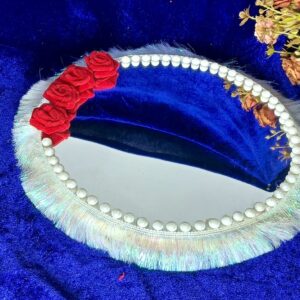 "Pearl Blossom Vanity Mirror – Handcrafted Decorative Mirror"