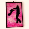 "Dad's Joy – Silhouette Art on Canvas" - Image 3