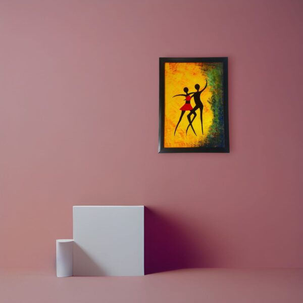 Abstract Hand-Painted Wall Art (Framed)