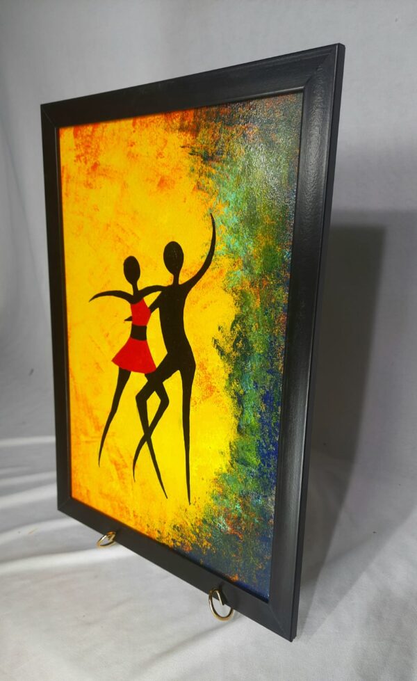 Abstract Hand-Painted Wall Art (Framed) - Image 2