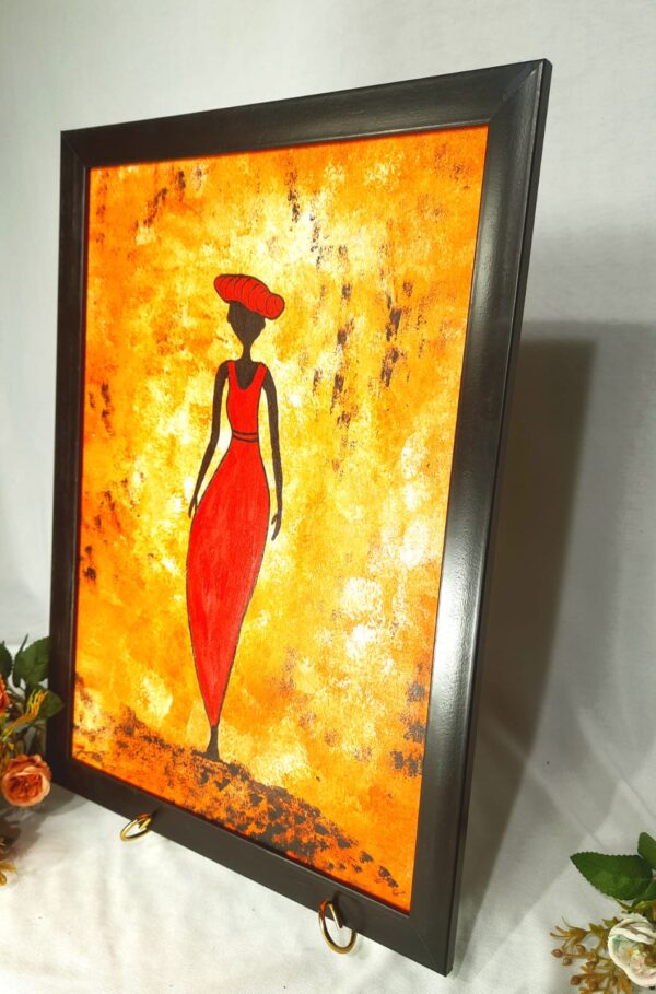 "Desert Grace" – Tribal Woman Silhouette Painting on mdf - Image 4