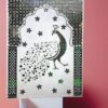 Royal Peacock Inlay Wall Panel  with mirror work