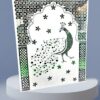 Royal Peacock Inlay Wall Panel  with mirror work - Image 3