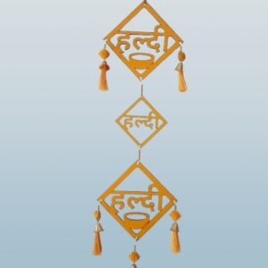 Haldi Hanging Decoration with Kite and Tassel.