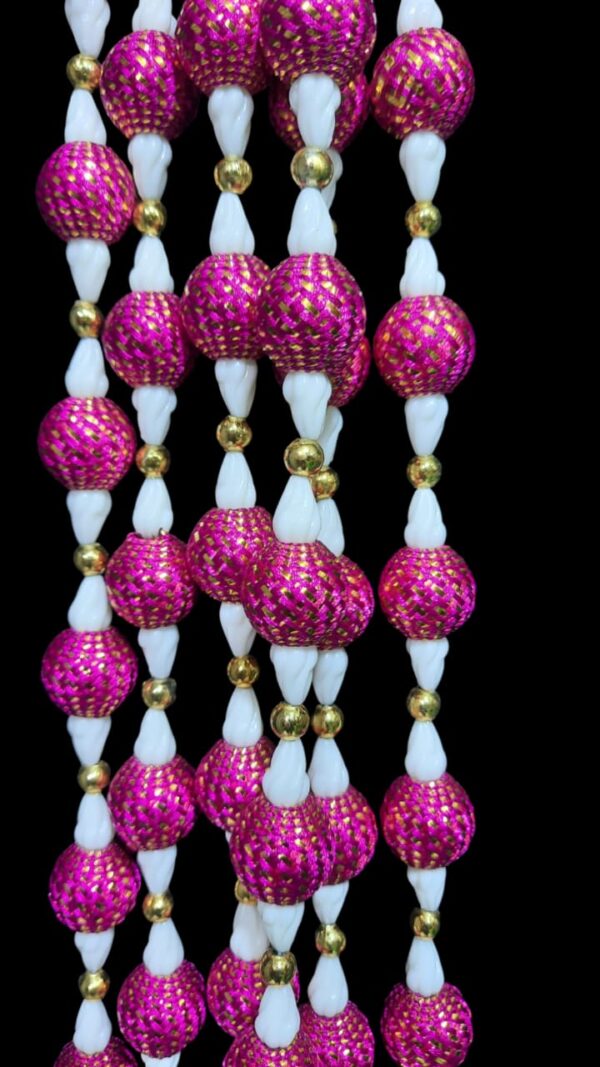 Pink Decorative Latkan Door Hanging | Bandhanwar Tassel Strings - Image 3