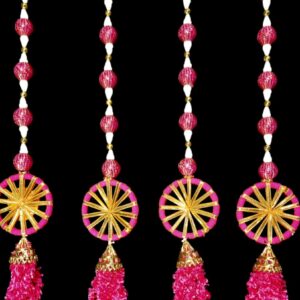 Pink Decorative Latkan Door Hanging | Bandhanwar Tassel Strings