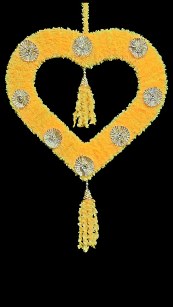 Pink Heart Shaped Decorative Latkan | Wedding & Festive Hanging Ornament - Image 3
