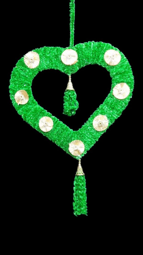 Pink Heart Shaped Decorative Latkan | Wedding & Festive Hanging Ornament - Image 2