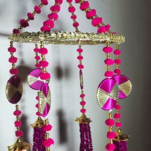 Traditional Pom Pom Latkan Toran Hanging – Chandelier Style
