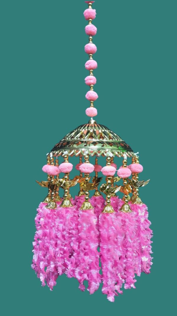 Green Floral Dome Latkan Hanging - Image 2