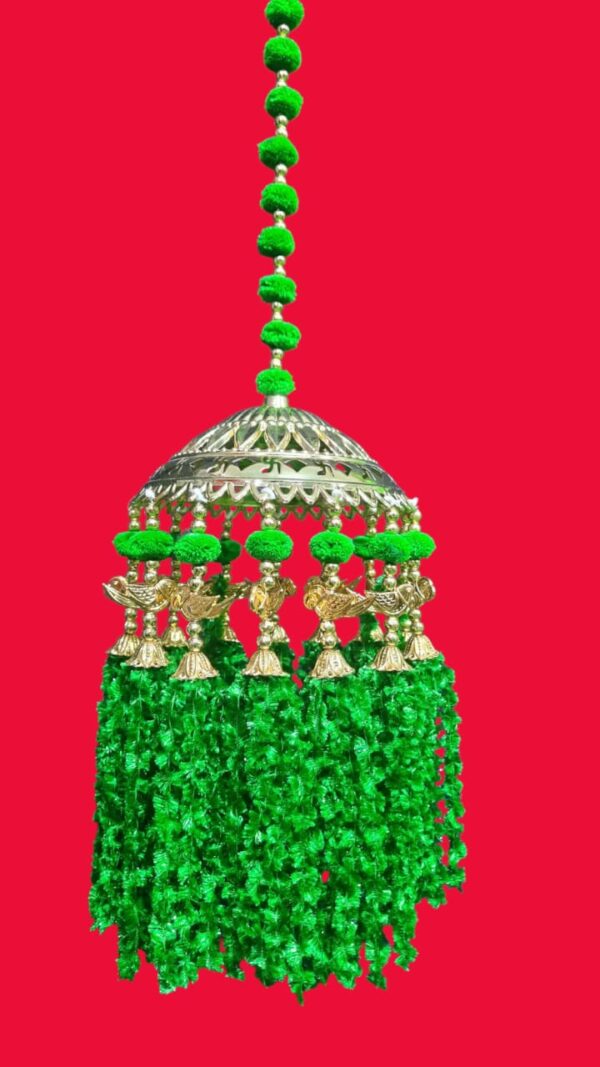 Green Floral Dome Latkan Hanging