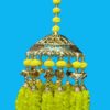 Green Floral Dome Latkan Hanging - Image 3