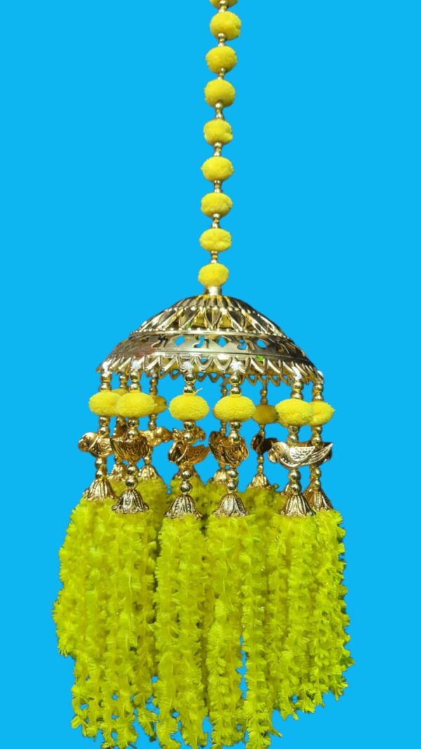 Green Floral Dome Latkan Hanging - Image 3