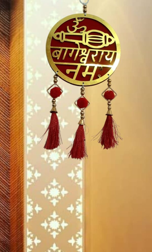 Om Baageshwaray Namah Metal Wall Hanging - Image 2