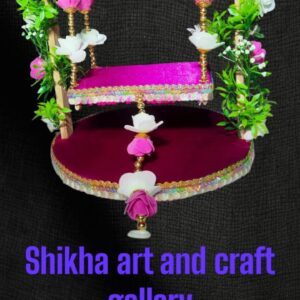 Floral Kanha Jhoola (Laddu Gopal Swing Stand)