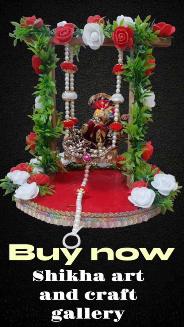 Designer Laddu Gopal Jhula - Image 2