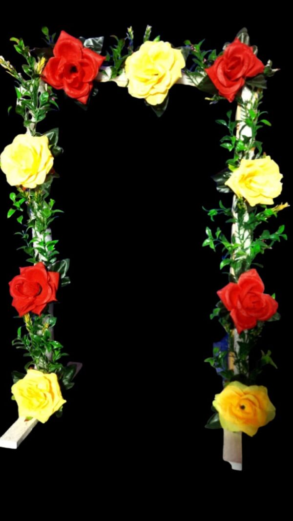 "Kanha Jhoola Choki" background for a pooja ghar:
