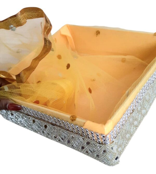 Shagun Gift Tray with Net Cover - Image 3