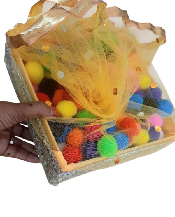 Shagun Gift Tray with Net Cover - Image 4