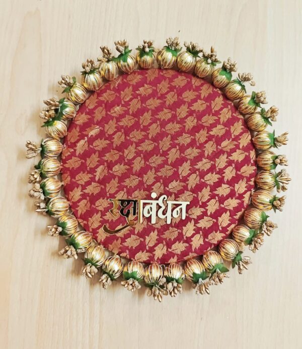 Shagun Thali ( Elegant Raksha Bandhan Decorative Thali)