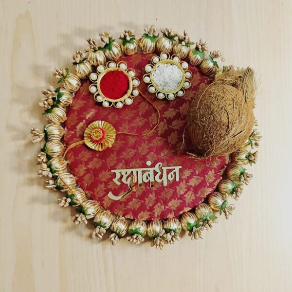 Shagun Thali ( Elegant Raksha Bandhan Decorative Thali) - Image 5