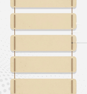 DIY Hanging mdf Wooden Plank Sign / Vertical Memo Board