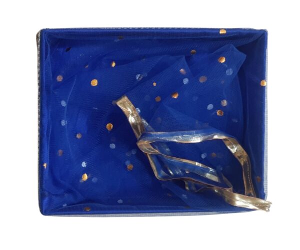 Elegant Blue & Gold Gift Hamper Tray - Image 5