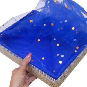 Elegant Blue & Gold Gift Hamper Tray