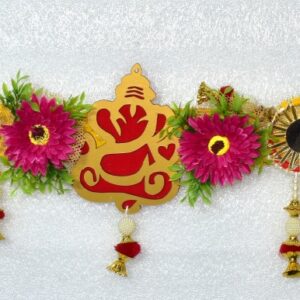 Handmade Toran for Main Door | Red Entrance Decorative Door Hanging | Traditional Bandharwal | Festivals, Housewarming, Wedding Decoration | Toran for Main Door,