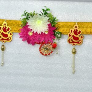 Handmade Toran for Main Door | Red Entrance Decorative Door Hanging | Traditional Bandharwal | Festivals, Housewarming, Wedding Decoration | Toran for Main Door,