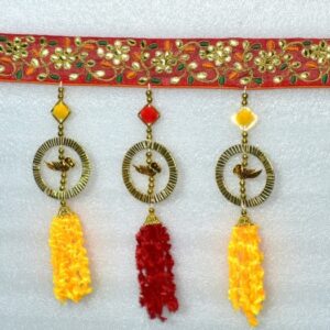 Latkan & Beads Wall Bandhanwar for Home Decoration for Main Door Entrance Pooja Room Décor Diwali Décor Toran