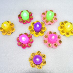 Handmade Fabric Light Diyas – Brighten Your Festive Home