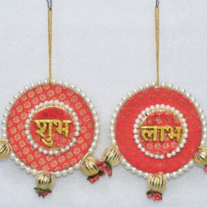 Bring Festive Cheer with Shubh Laabh Decoration ( pair )