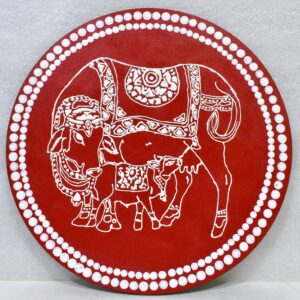 Vastu Art – Sacred Cow and Calf Traditional Design