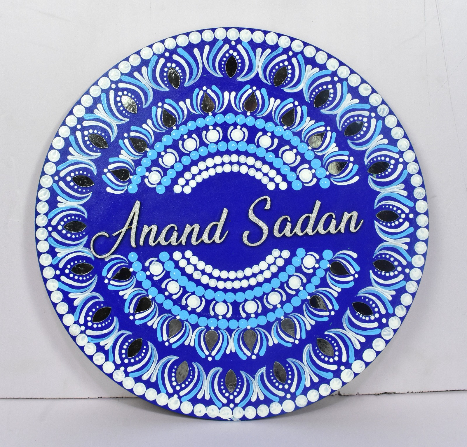 Unique Mandala Dot Art Name Plate – Handcrafted Decorative Piece - Image 3