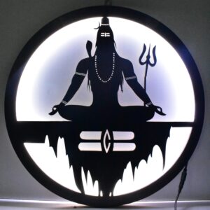 Mahadev Shiva LED Wall Decor – Divine Glow for Your Space ✨