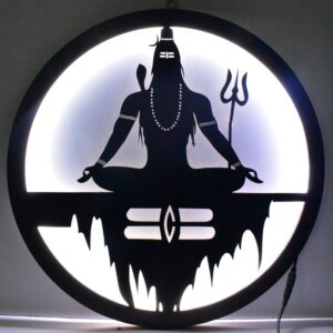 Mahadev Shiva LED Wall Decor – Divine Glow for Your Space ✨