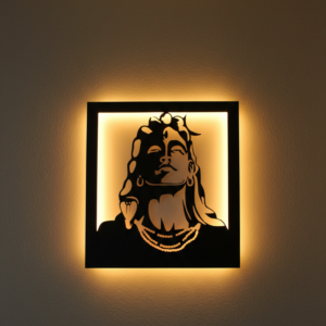 “Light Up Your Walls with Elegant Wooden Backlit Art”